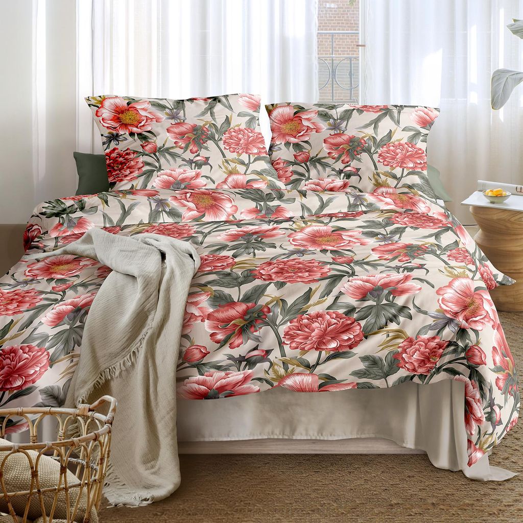 Irisette Mako Satin Bettwäsche Wave 8777-90 Blumen multi Produktbild 