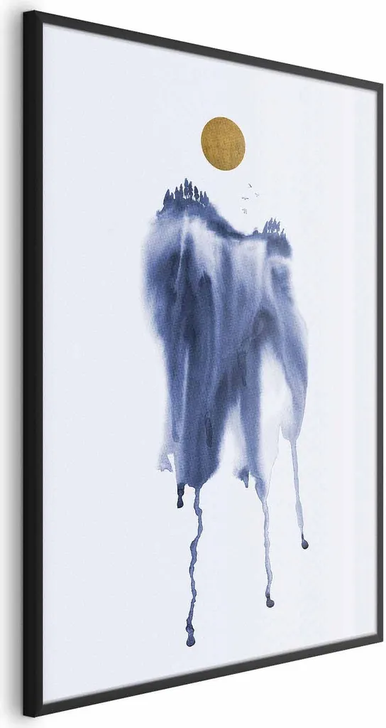 Quadro Moderno Astratto 60x90 - Poster Carta Acquerello d'Arredo