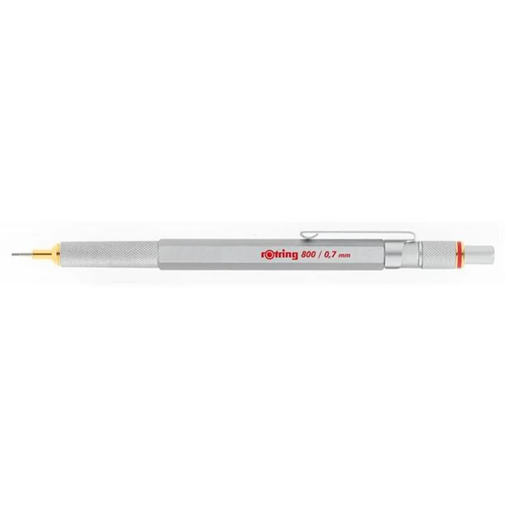 matita a mina fine rotring 800 0,7 mm argento