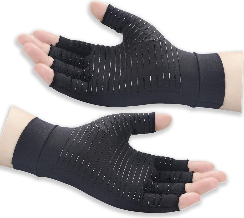 Kupfer-Arthritis-Kompressionshandschuhe lindern Produktbild 