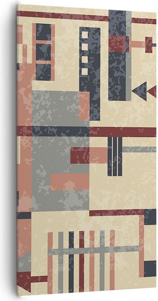 Bild auf Leinwand - Leinwandbild - Abstraktion modern - 65x120cm - Wand Bild - Wanddeko - Leinwanddruck - Bilder - Kunstdruck - Wanddekoration - Le...