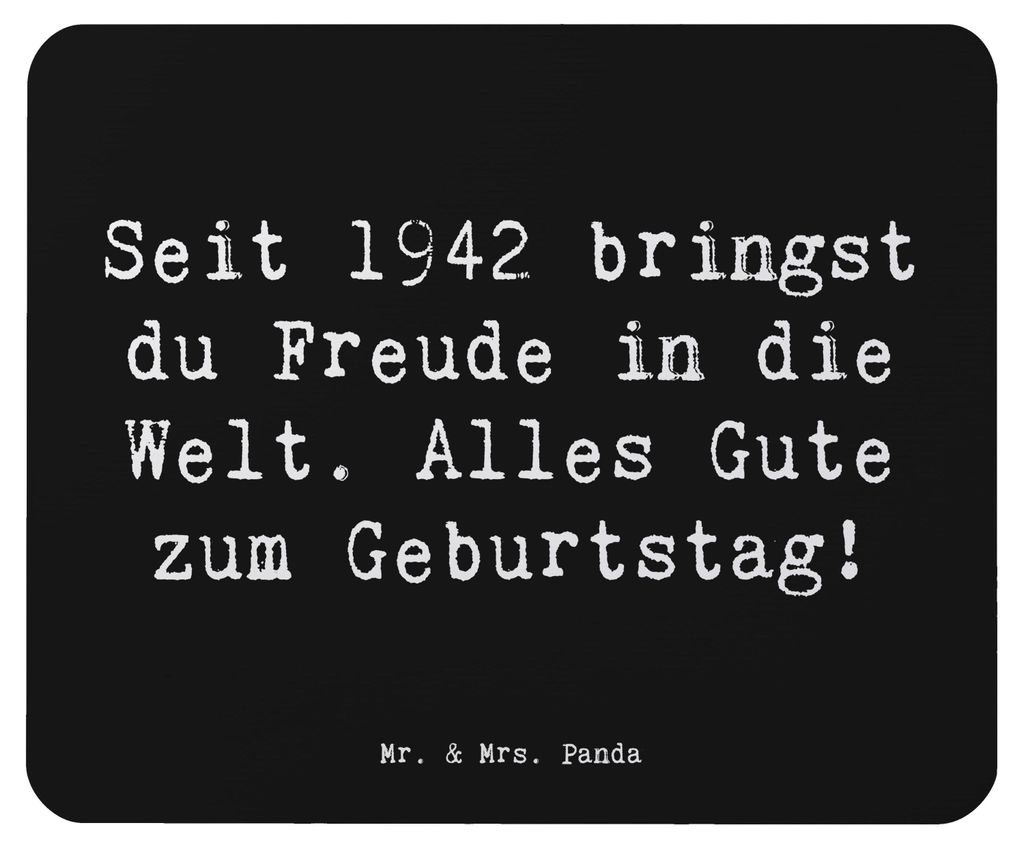 Mr. & Mrs. Panda Mauspad Spruch 1942 Geburtstag Freude - Produktbild 