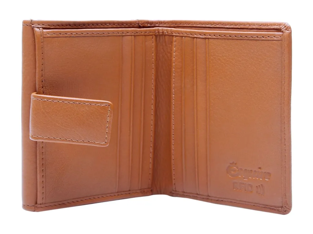 Porte-monnaie Peru Esquire Cuir Cognac avec Compartiments Multiples - 2