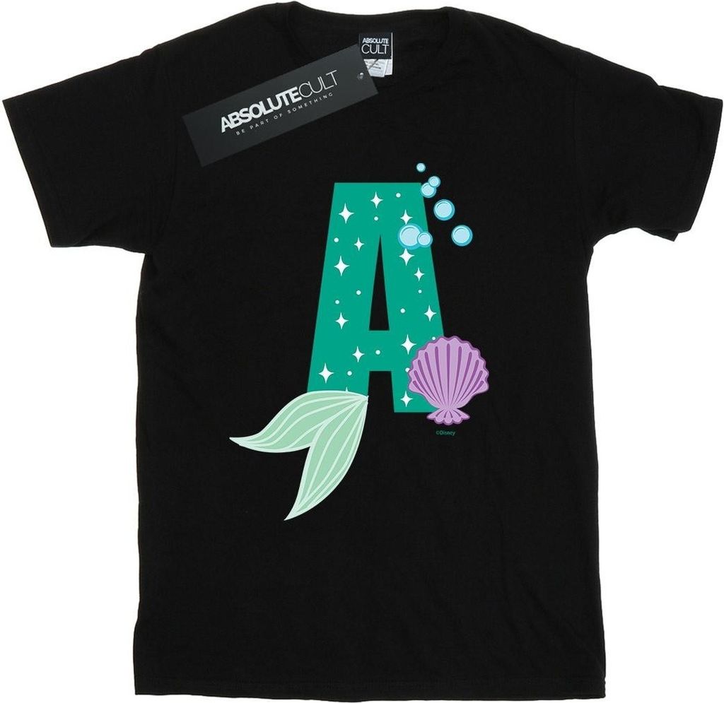 Disney - "Alphabet A Is For Ariel" T-Shirt für Herren BI44212 (3XL) (Schwarz)