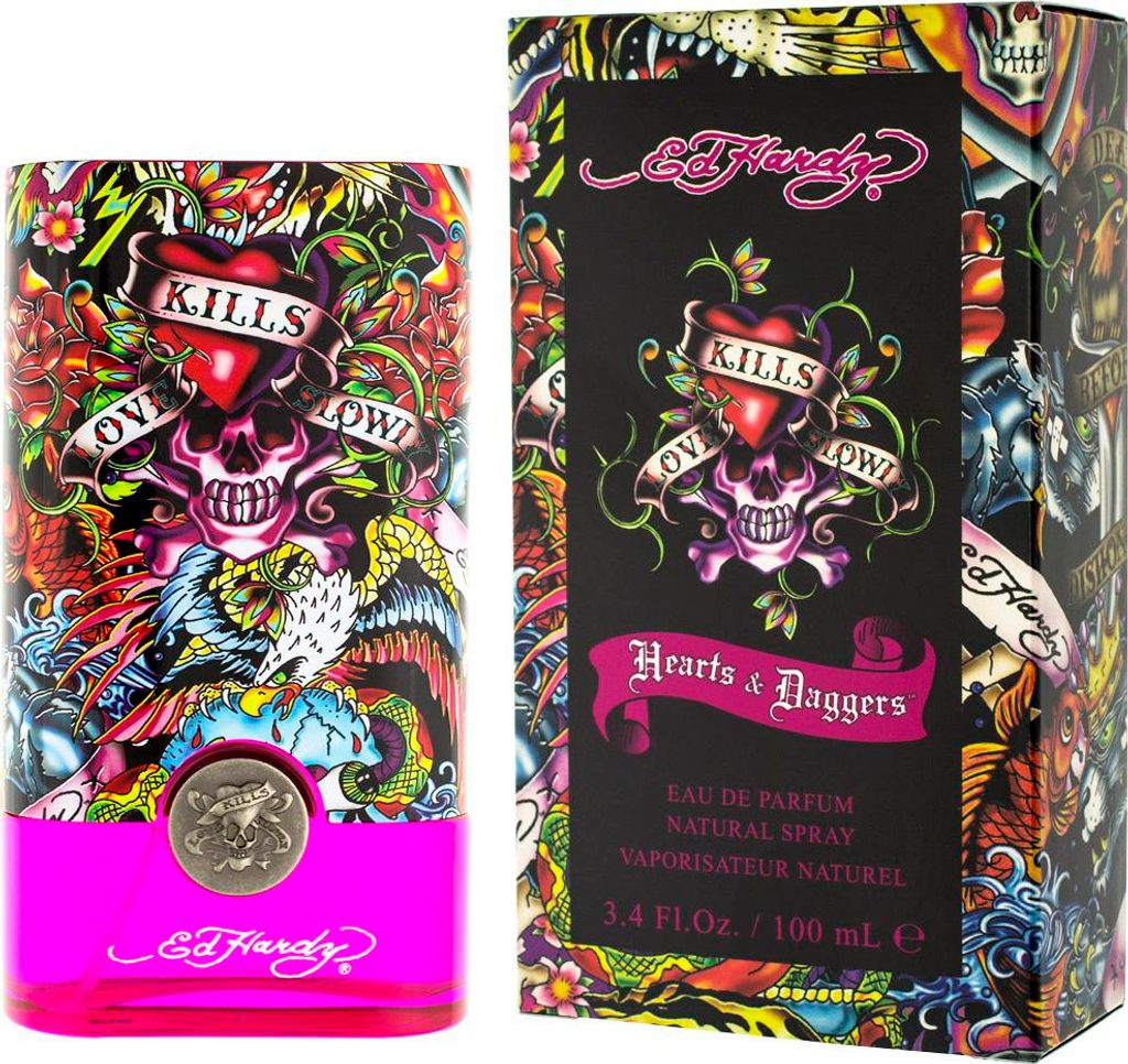 Ed Hardy Hearts & Daggers Eau de Parfum, 100 ml Productafbeelding 