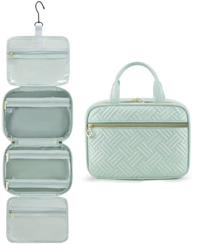 Trousse à cosmétiques suspendue de grande capacité pour toilette et soin