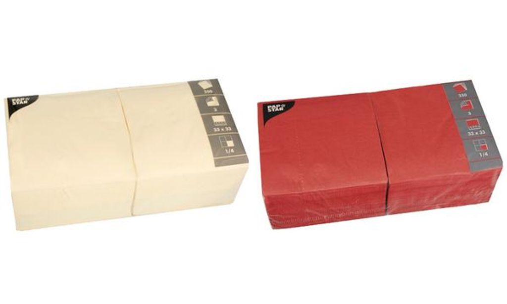Tovaglioli PAPSTAR, 330 x 330 mm, 3 veli, grigio Immagine del prodotto 