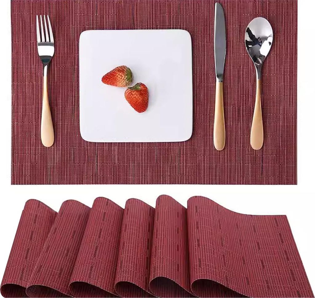 Tischsets, 6er-Set – leicht zu reinigende, waschbare Produktbild 