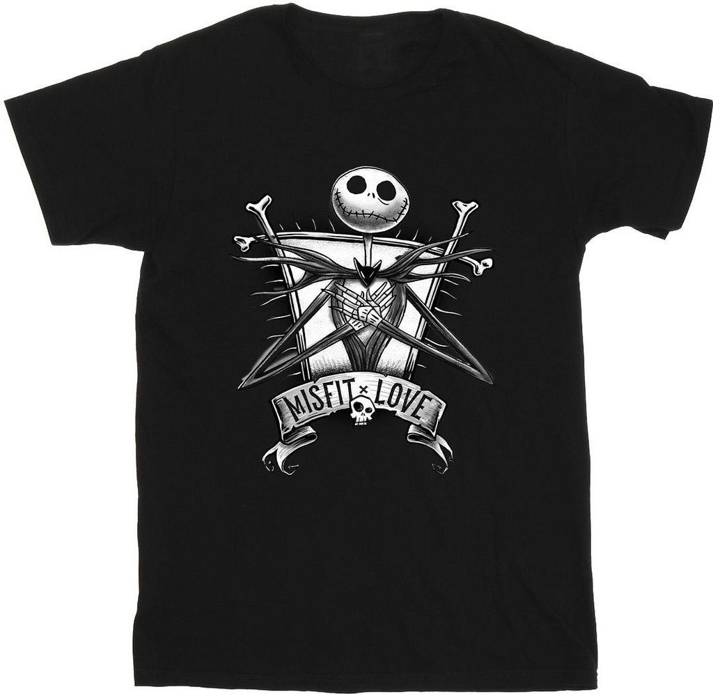 Disney - "The Nightmare Before Christmas" T-Shirt für Herren BI43851 (4XL) (Schwarz)