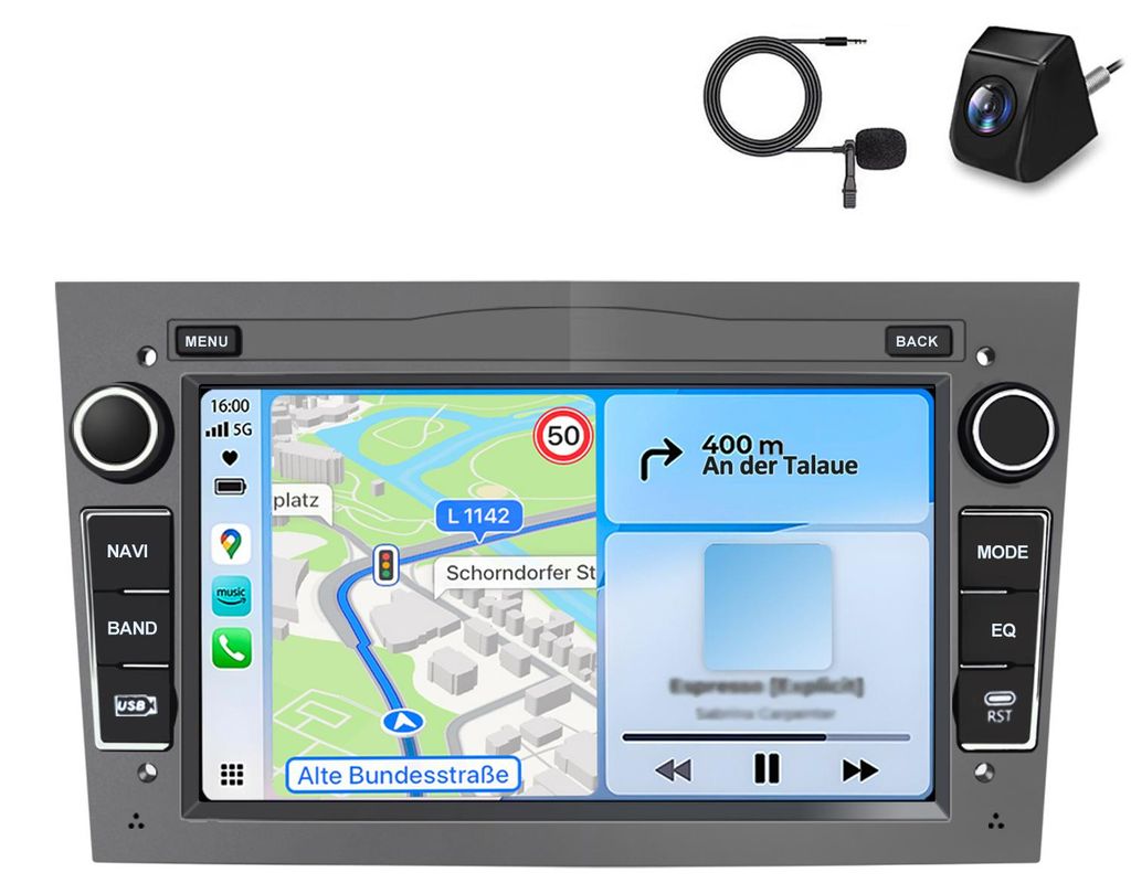 USB typu C s DAB+ pro Opel Astra H, Corsa C, D, Meriva, Obrázek produktu 