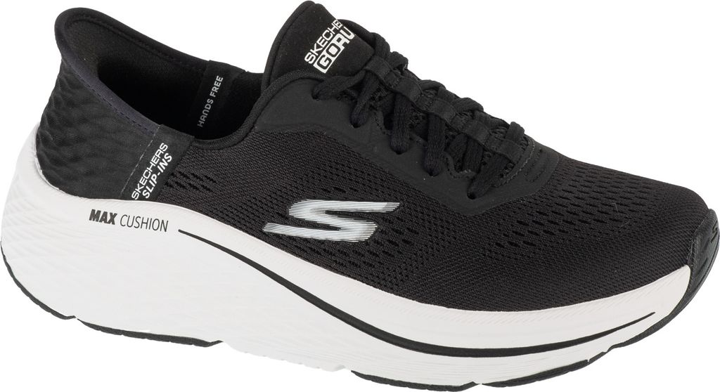 Skechers Slip-Ins: Max Cushioning Elite 2.0 - Vanish 129606-BKW, Sportschuhe, Damen, Schwarz