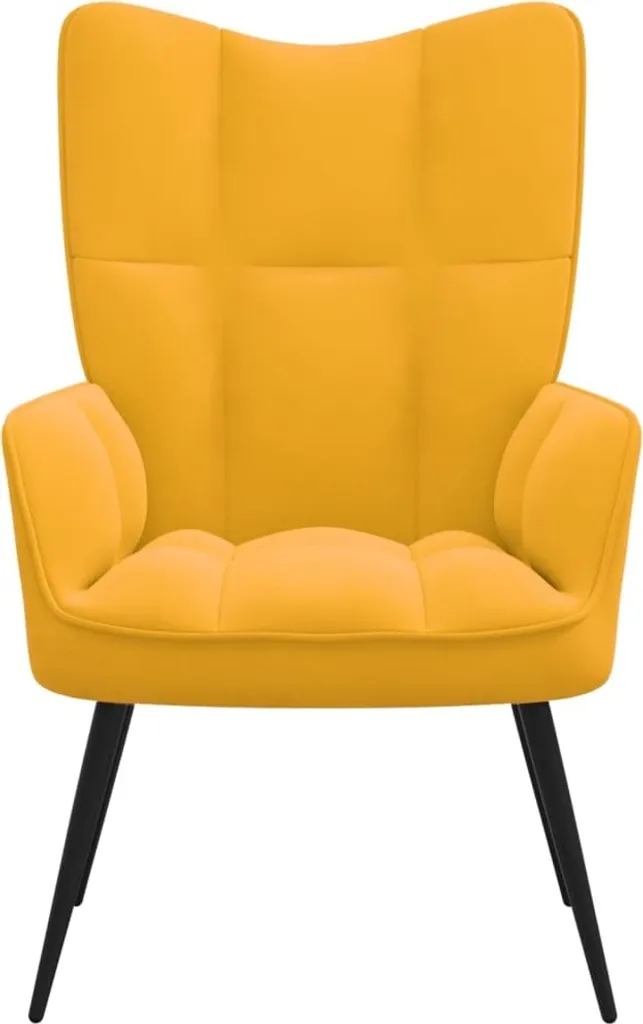 SYFAX™ Poltrona Relax in Velluto Giallo - Alta Qualità e Comfort Top - 3