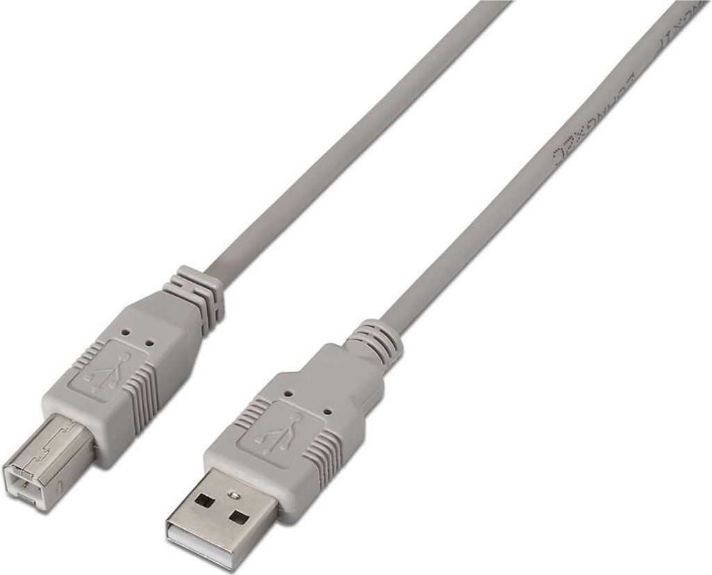 Aisens - usb 2.0 Druckerkabel, Typ a/m-b/m, beige, 1.0m