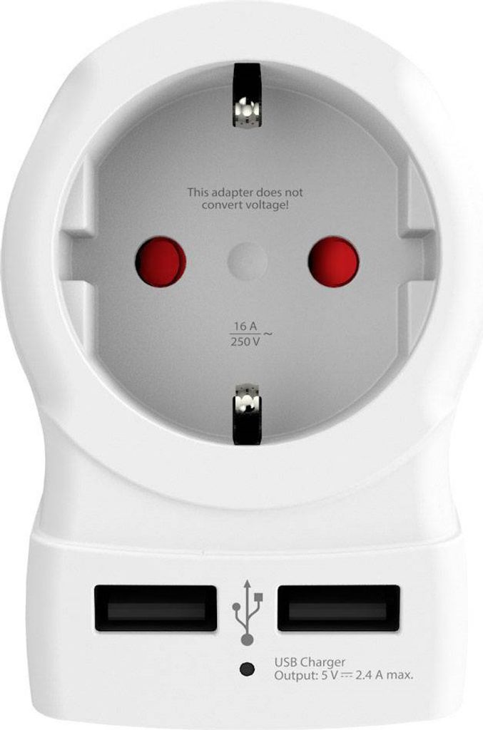 SKROSS Country Travel Adapter - Zasilacz - 15 A - 3 porty Zdjęcie produktu 