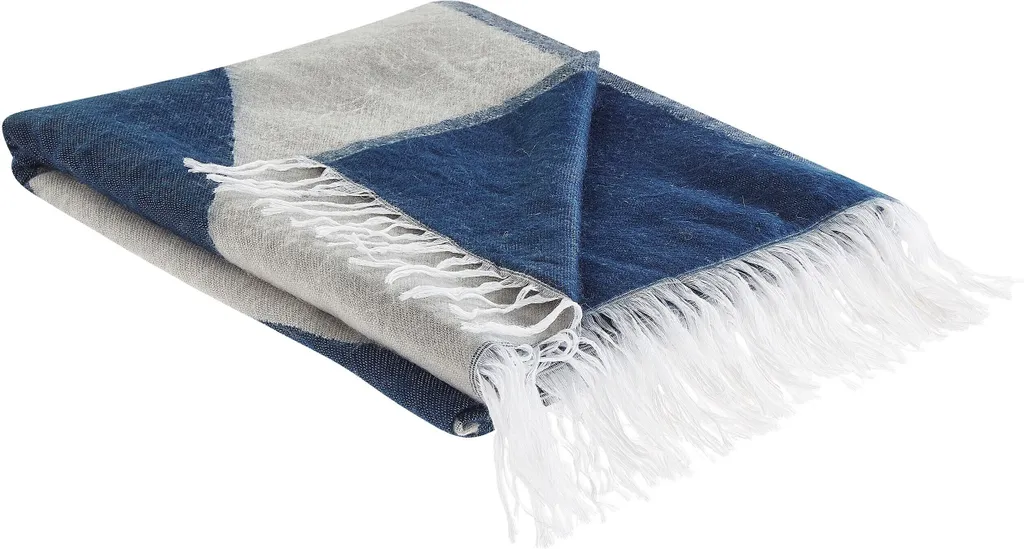 Plaid Anti-Bouloche et Décoratif 130x170 cm Couverture Beige Motif Femme