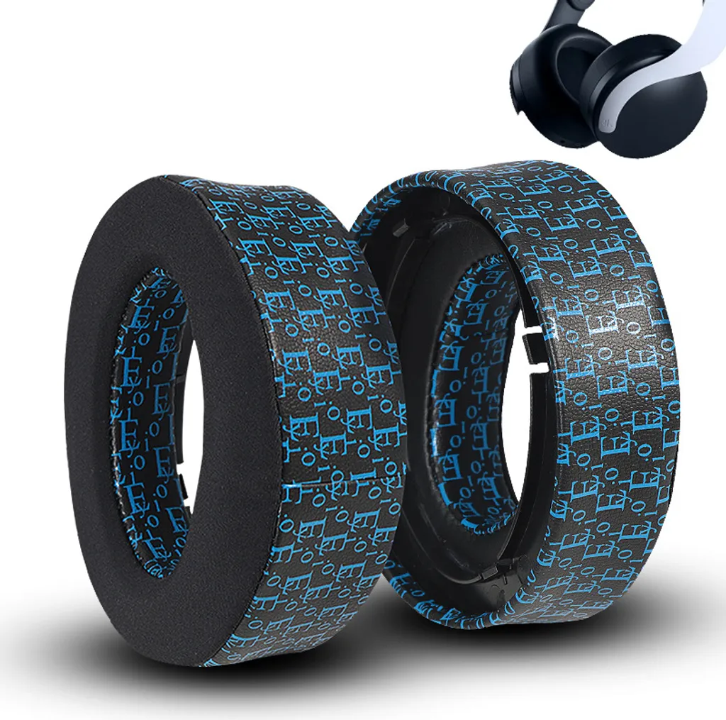 Cuscinetti Design INF per PS5 Pulse 3D - Comfort Gel Nero e Blu