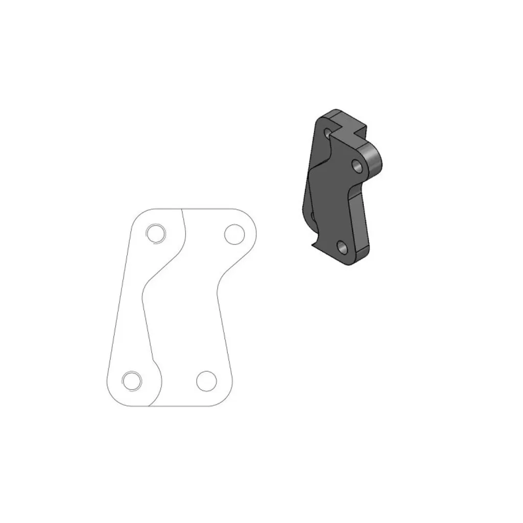 Patte d'étrier de frein Moto-Master SM 211012 pour disque oversize