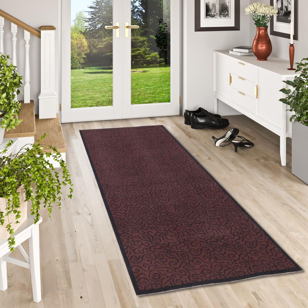 Läufer Küchenläufer Teppich Superclean Braun, Größe:45x145 Produktbild 