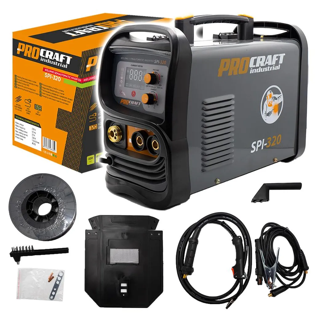 Onduleur MIG MAG MMA Procraft SPI-320 avec réglage 20-160A semi-auto