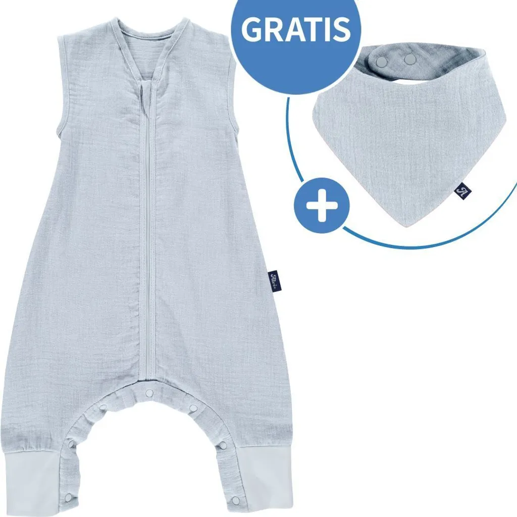 Sac de couchage d'été Alvi pour bébé qui bouge et marche au réveil