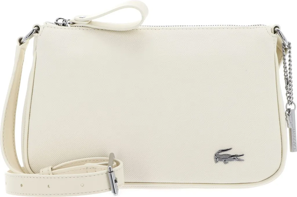 Sacoche bandoulière Lacoste Daily Lifestyle écru pour femme et homme
