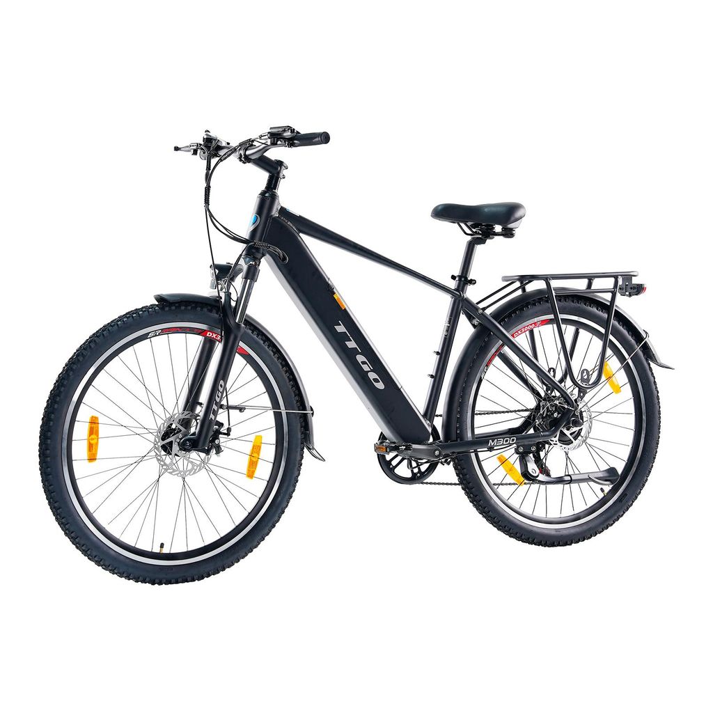 TTGO M300 27.5" E-BIKE 36V20AH Akku Reichweite bis zu 120 km Aluminiumlegierungsrahmen 250W Motor shimano 7s Komfort in Stadt und Gelände Schwarz