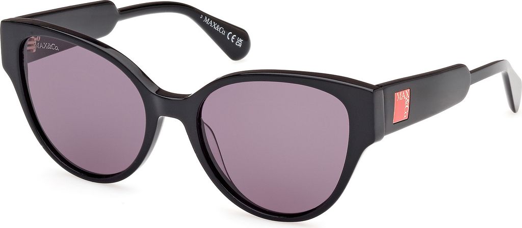Max &Co MO0095 01A shiny black 54/18/140 Damen Sonnenbrillen