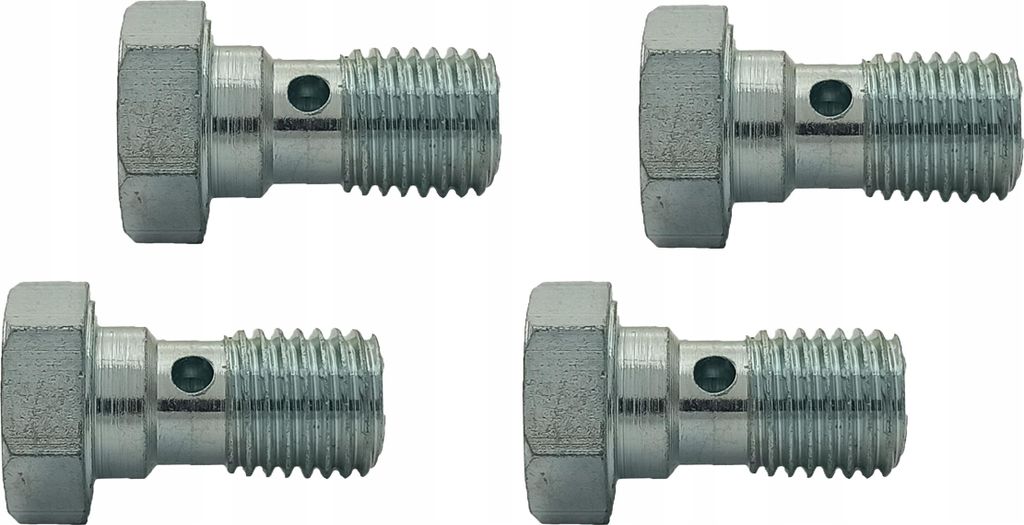 4x Durchgangsschraube – Überlaufschraube – Banjo – für Ösen M10x1,25 – verzinkt; SR-13