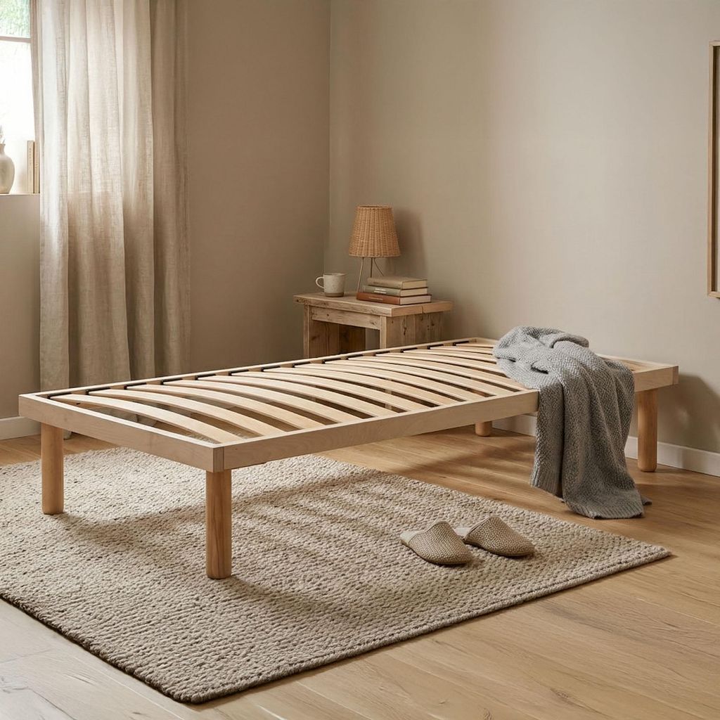 Talamo Italia Rete Letto Singolo Ansa 190x80 cm Marrone Immagine del prodotto 