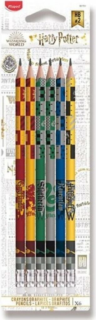 mapované tužky Harry Potter HB červená, žlutá, zelená, Obrázek produktu 