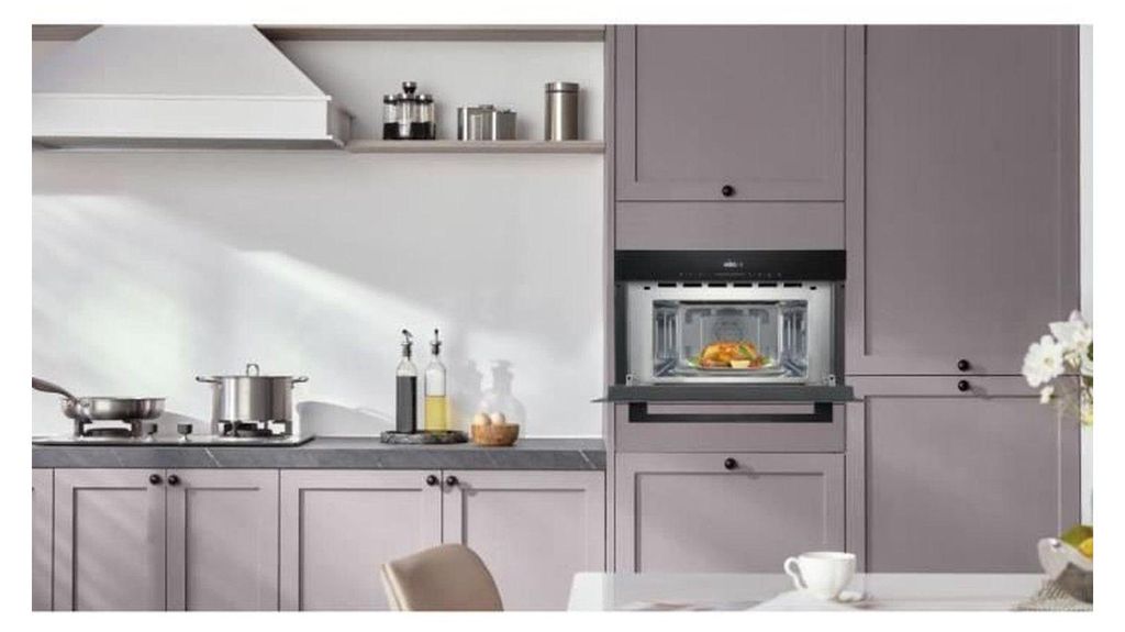 Forno Microonde Da Incasso 20 Litri Altezza 39 Cm Inox Indesit Estetica Base Mwi 120 Sx 8050147591406