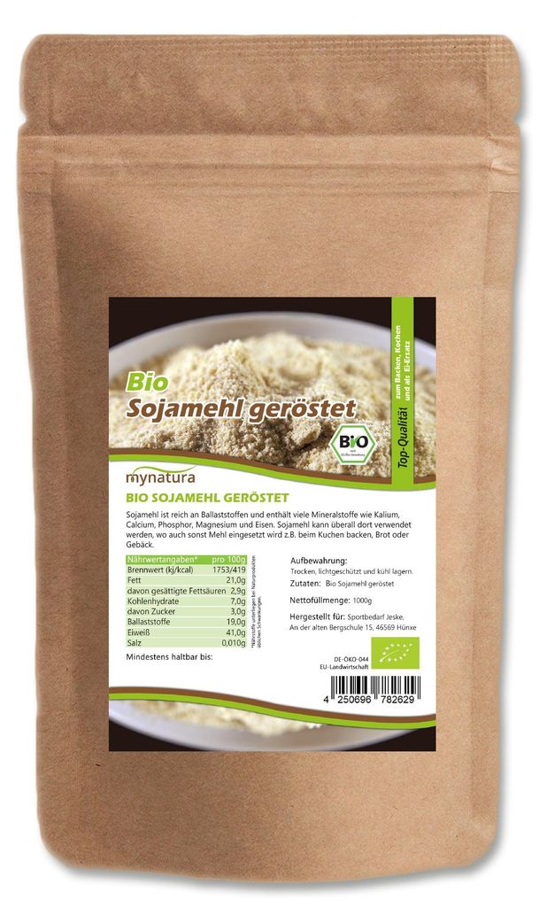 Mynatura Sojamehl geröstet - (1000g) - 1 Beutel (1000g)