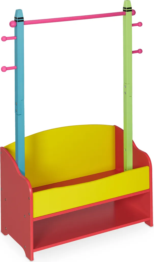 appendiabiti per bambini relaxdays con ripiani - 8