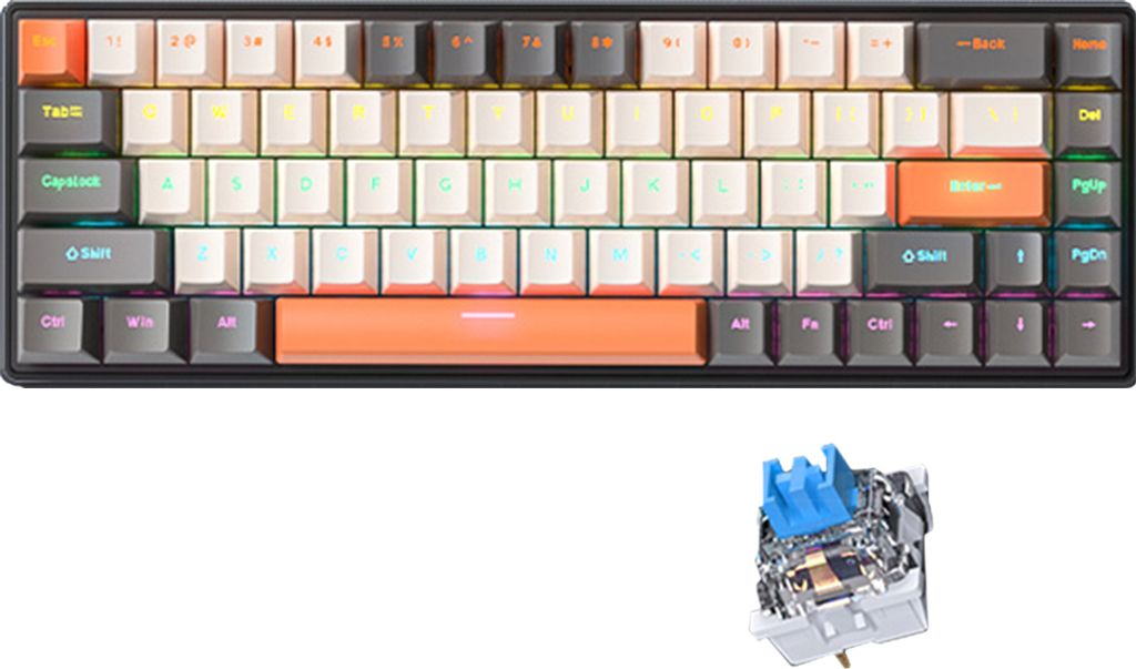 A mechanical keyboard and a keyboard switch.