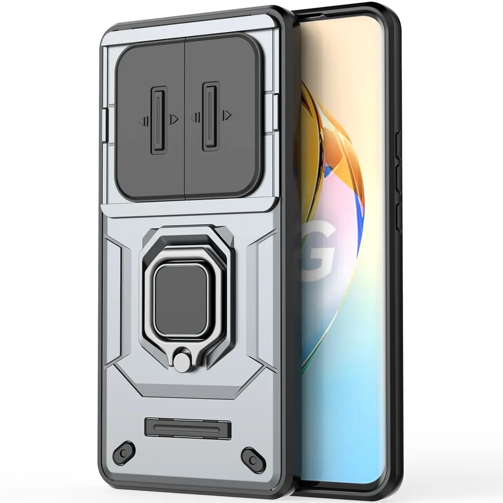 Cover Honor X9B Rugged Grigia: Protezione Obiettivo e Ring Stand - 6