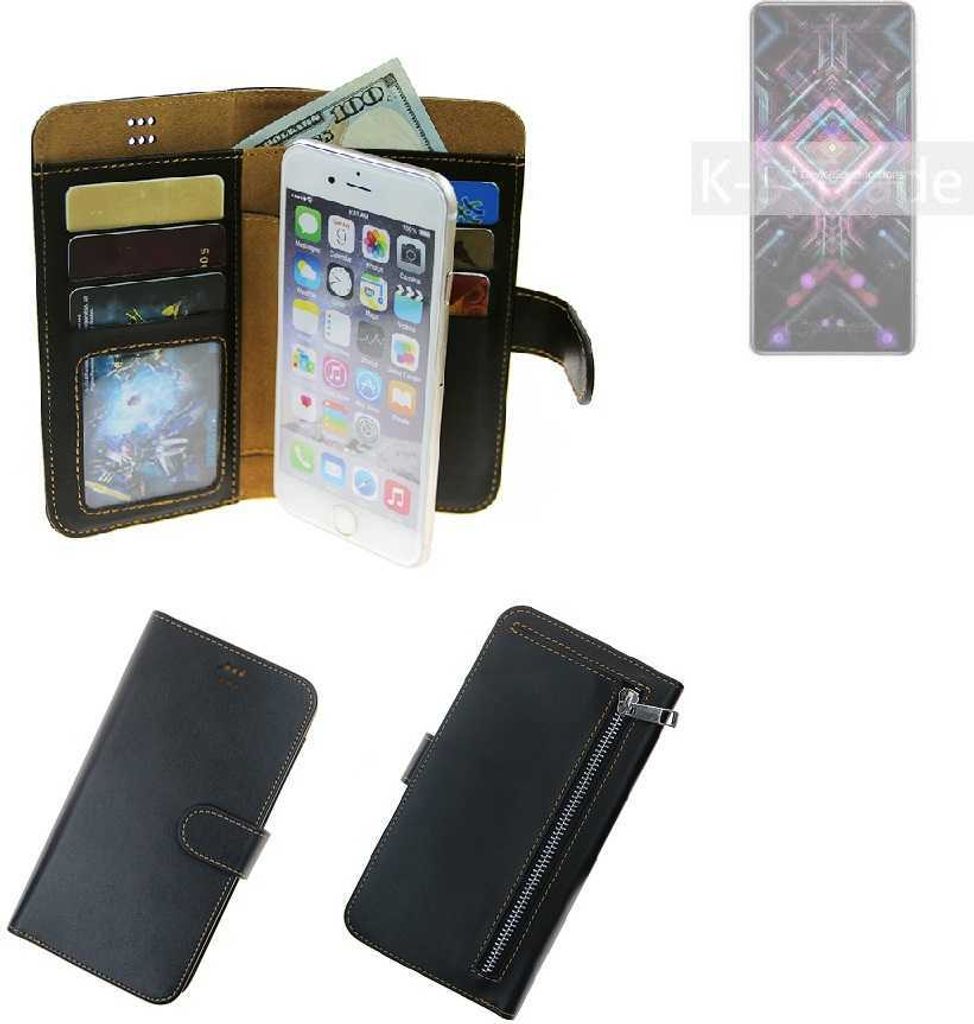 K-S-Trade Schutz Hülle kompatibel mit Xiaomi Redmi K40 Gaming Edition Klapphülle Case Phone cover Slim Handytasche Handy Hülle schwarz aus