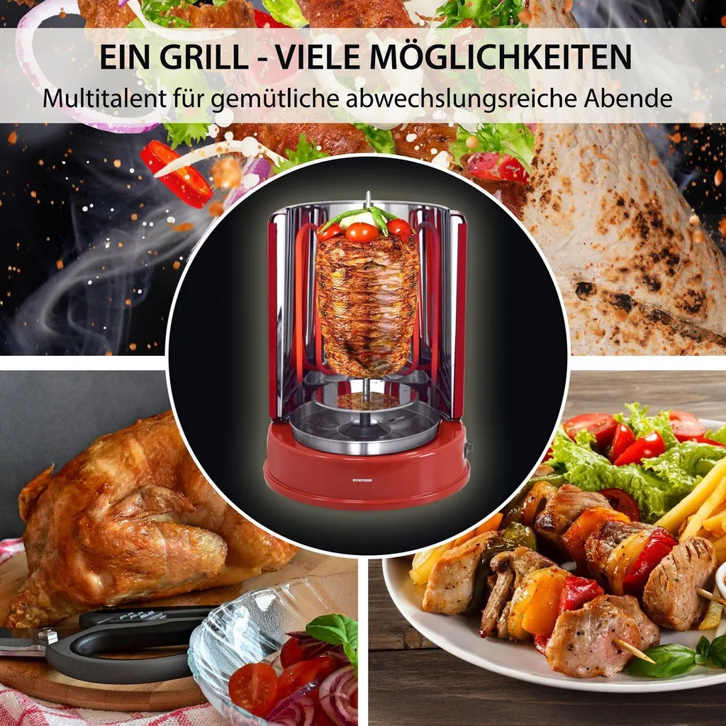 Rôtissoire Verticale : Finis les Poulets Secs avec ce Grill 1400W