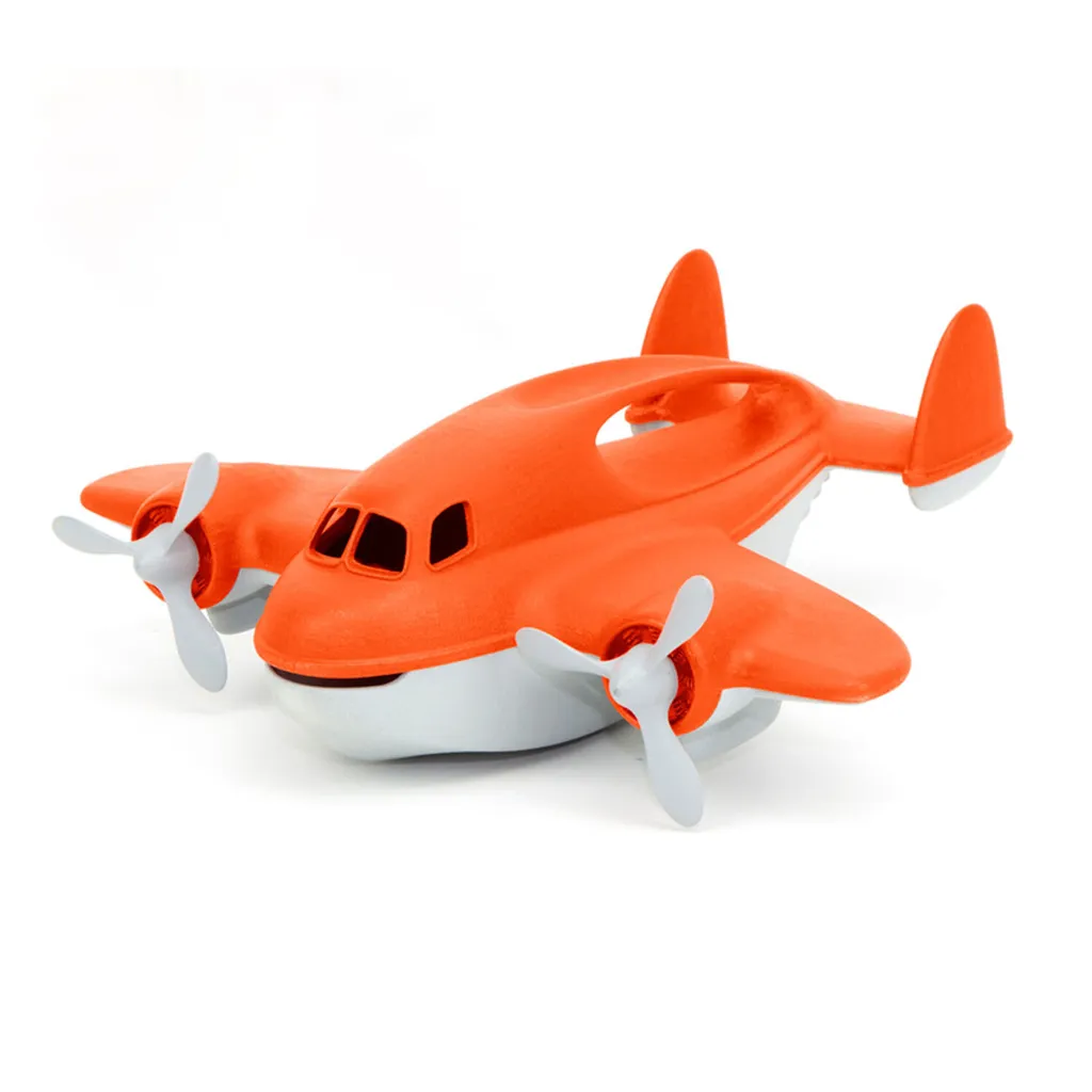 Avion de feu Green Toys Orange en plastique recyclé pour enfant
