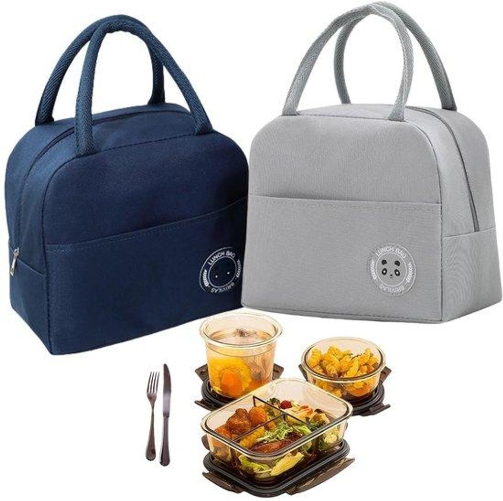 Leichtgewicht Lunchtas, 2-teilige kleine Kühltasche, Mini Kühltasche, für Arbeit, Outdoor-Aktivitäten, Schulklassenfahrten, für Frauen, Erwach...