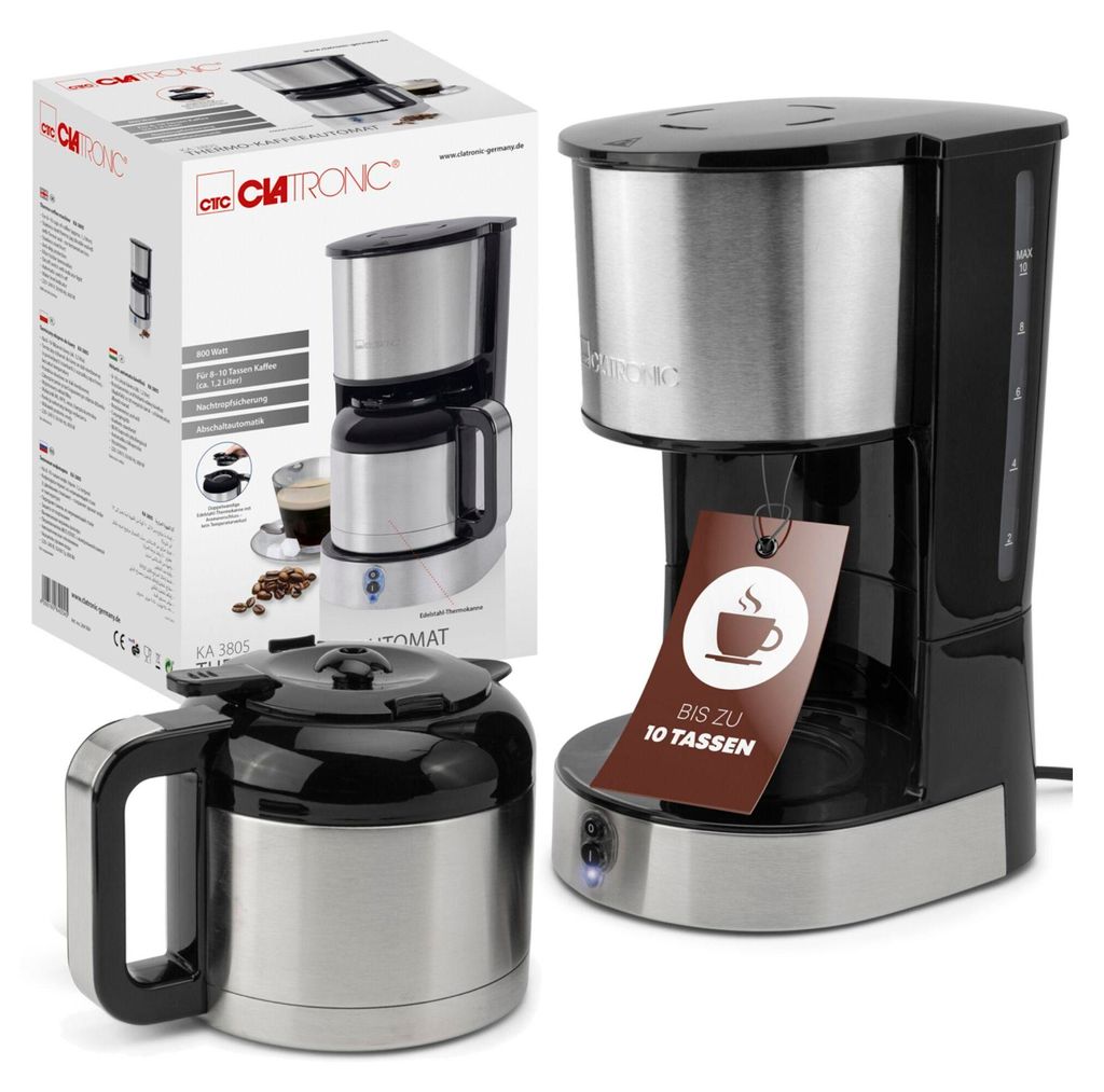 Clatronic Kaffeemaschine mit Thermoskanne für 8–10 Tassen Produktbild 