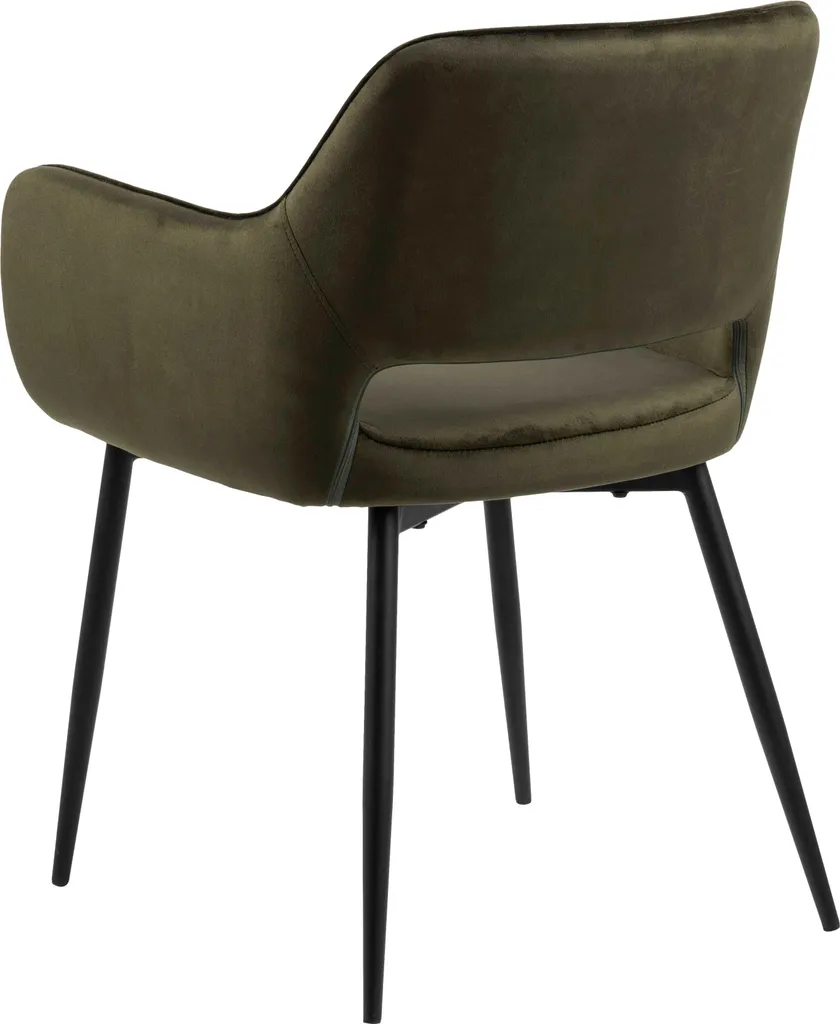 Chaise Ranja velours vert : confort lombaire et assise stable - 18