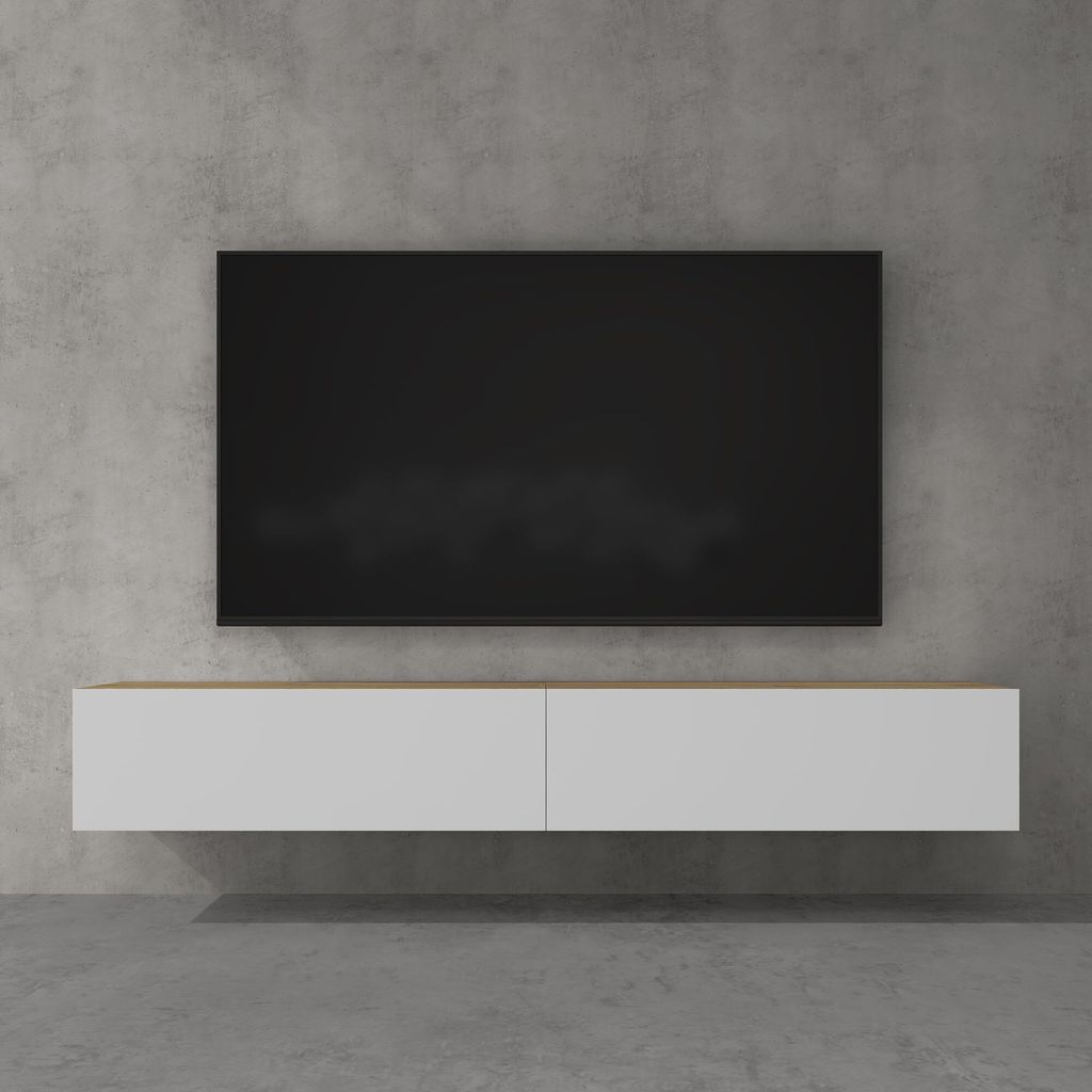 doporro TV Lowboard hängend Fernsehschrank Wohnzimmer | Produktbild 