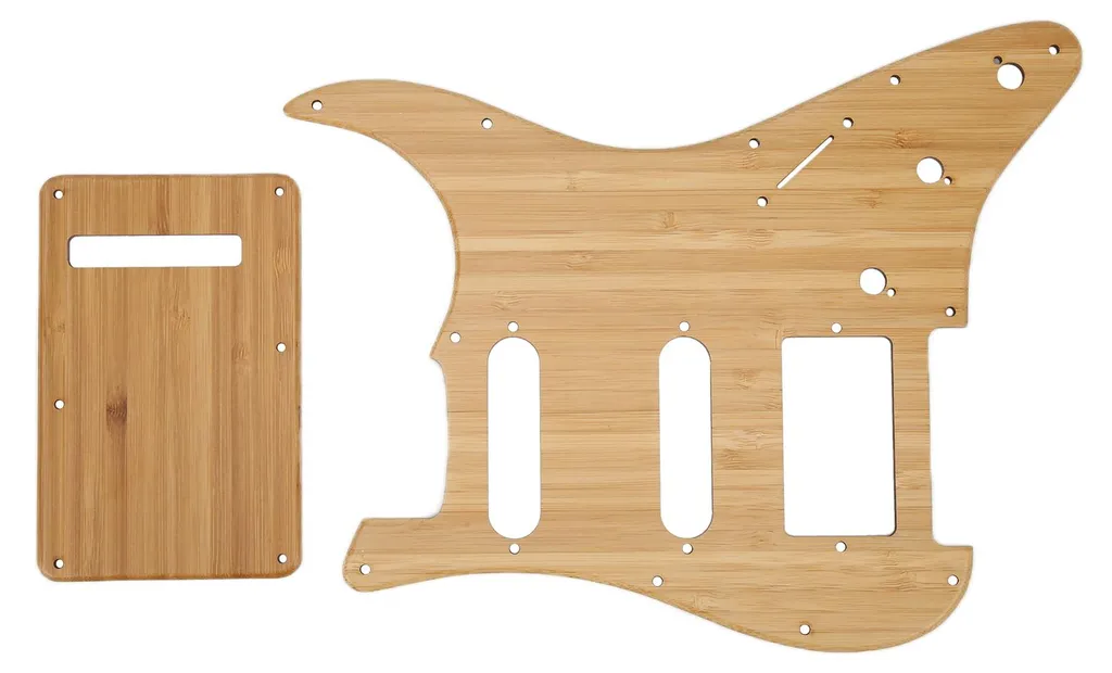 Plaque de protection bambou naturel ST GSSH05 - Pickguard résistant - 2