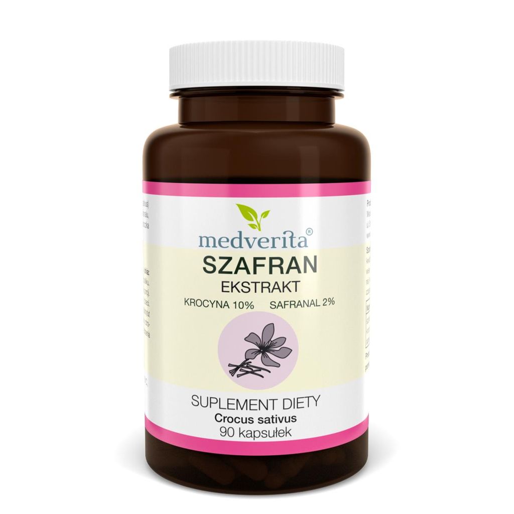 Medverita Szafran ekstrakt krocyna 10% safranal 2% - 90 Zdjęcie produktu 