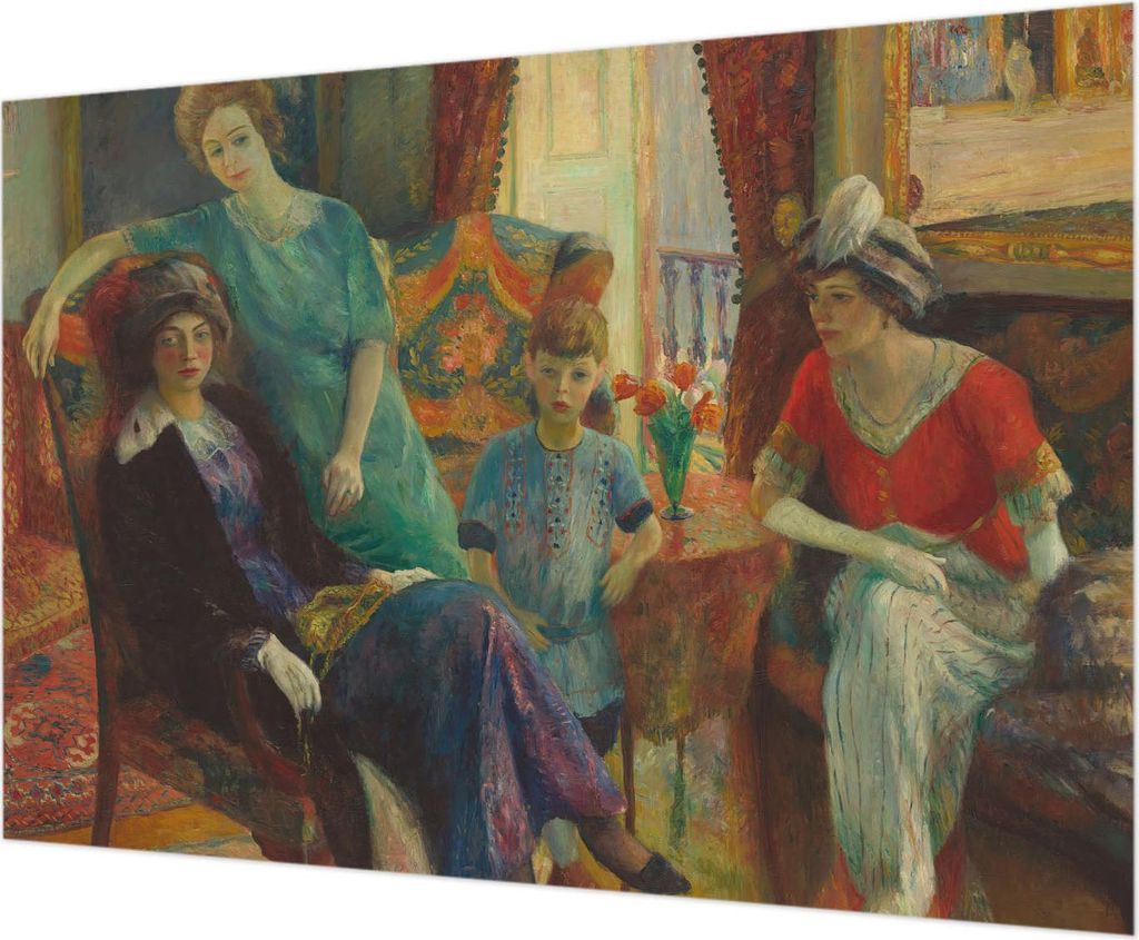 Wandtapete - Dekorative Tapete für Wohnzimmer - Tapetenfolie für Wanddekoration - 208x146 cm - Klassische Eleganz