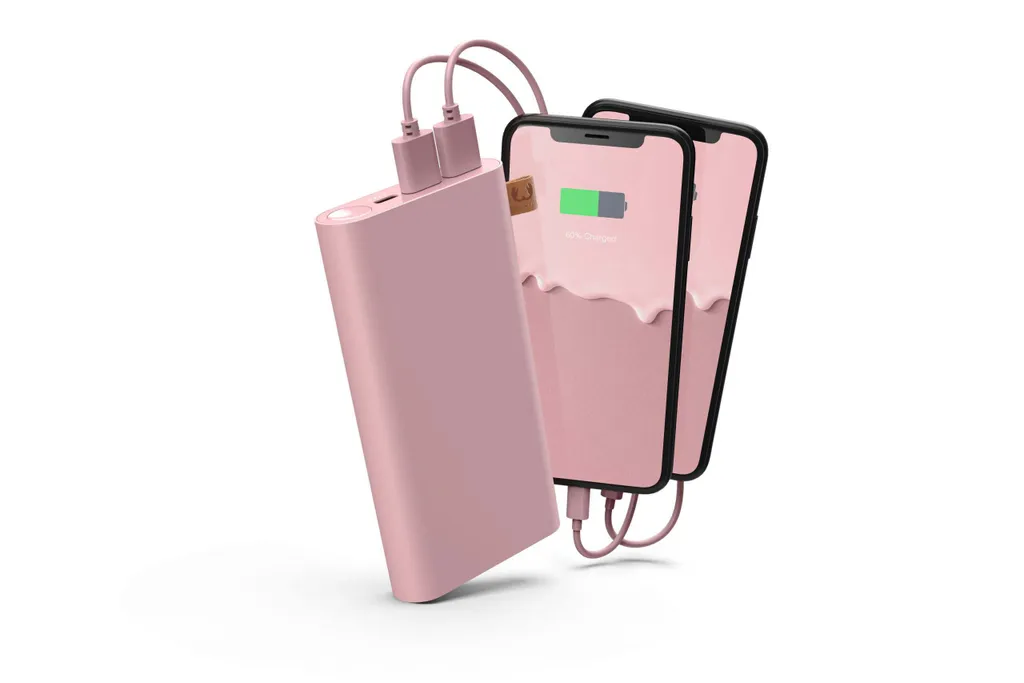Batterie Externe 18000mAh USB C Rouge - Idéale pour Voyage et Travail
