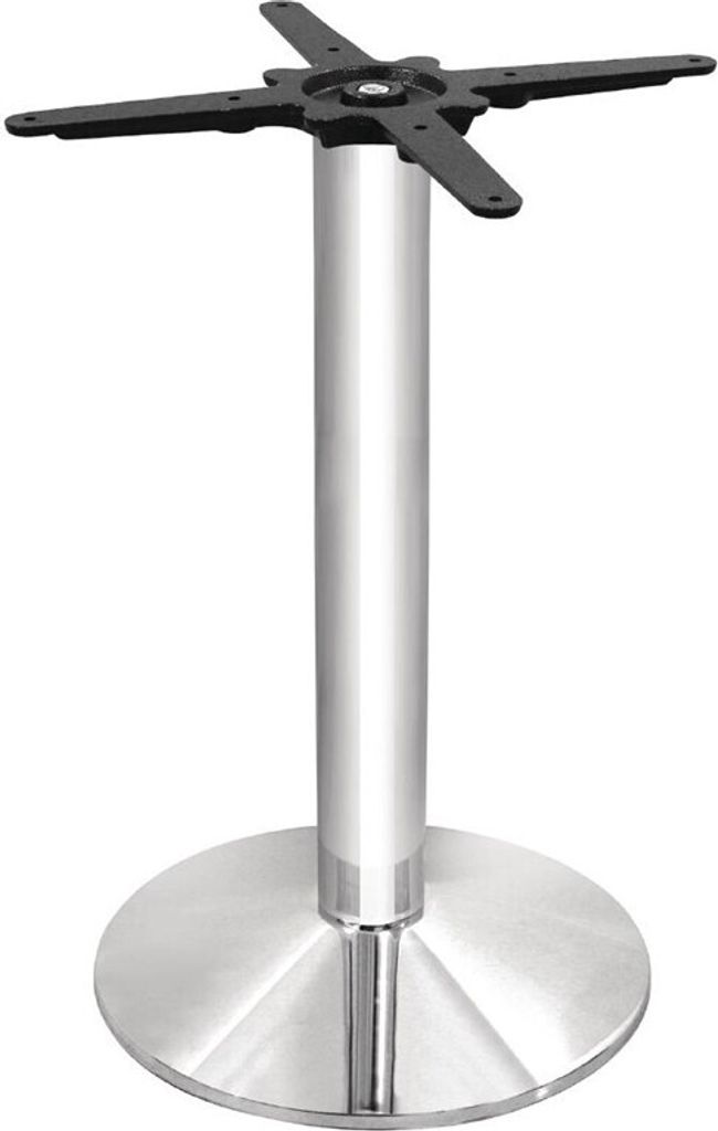 Bolero runder Tischfuß Chrom 72cm hoch