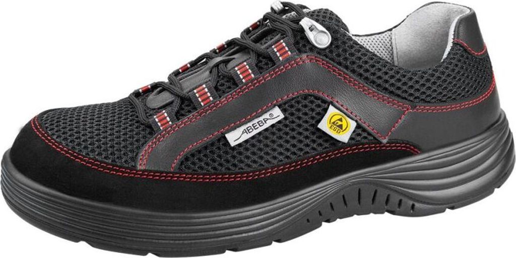 Abeba ESD-Sicherheitsschuhe x-light S1 Halbschuh schwarz CE ESD SRC