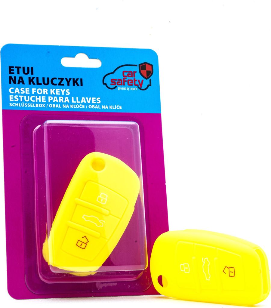 EINPARTS Schlüsseletui EPKC110 YELLOW für AUDI A3 Sportback (8PA) Silikon Blisterpack