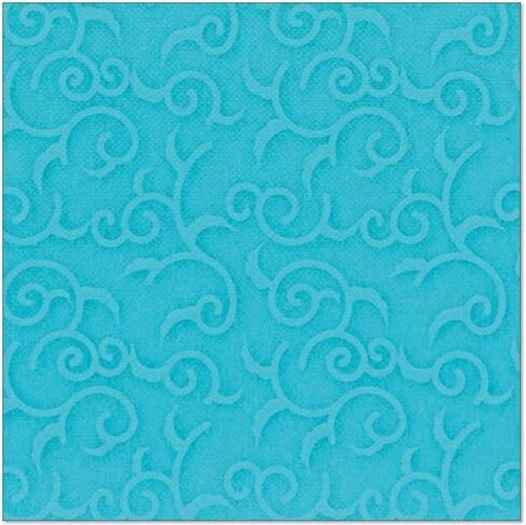 Servietten "ROYAL Collection" 1/4-Falz 40 cm x 40 cm türkis "Casali"